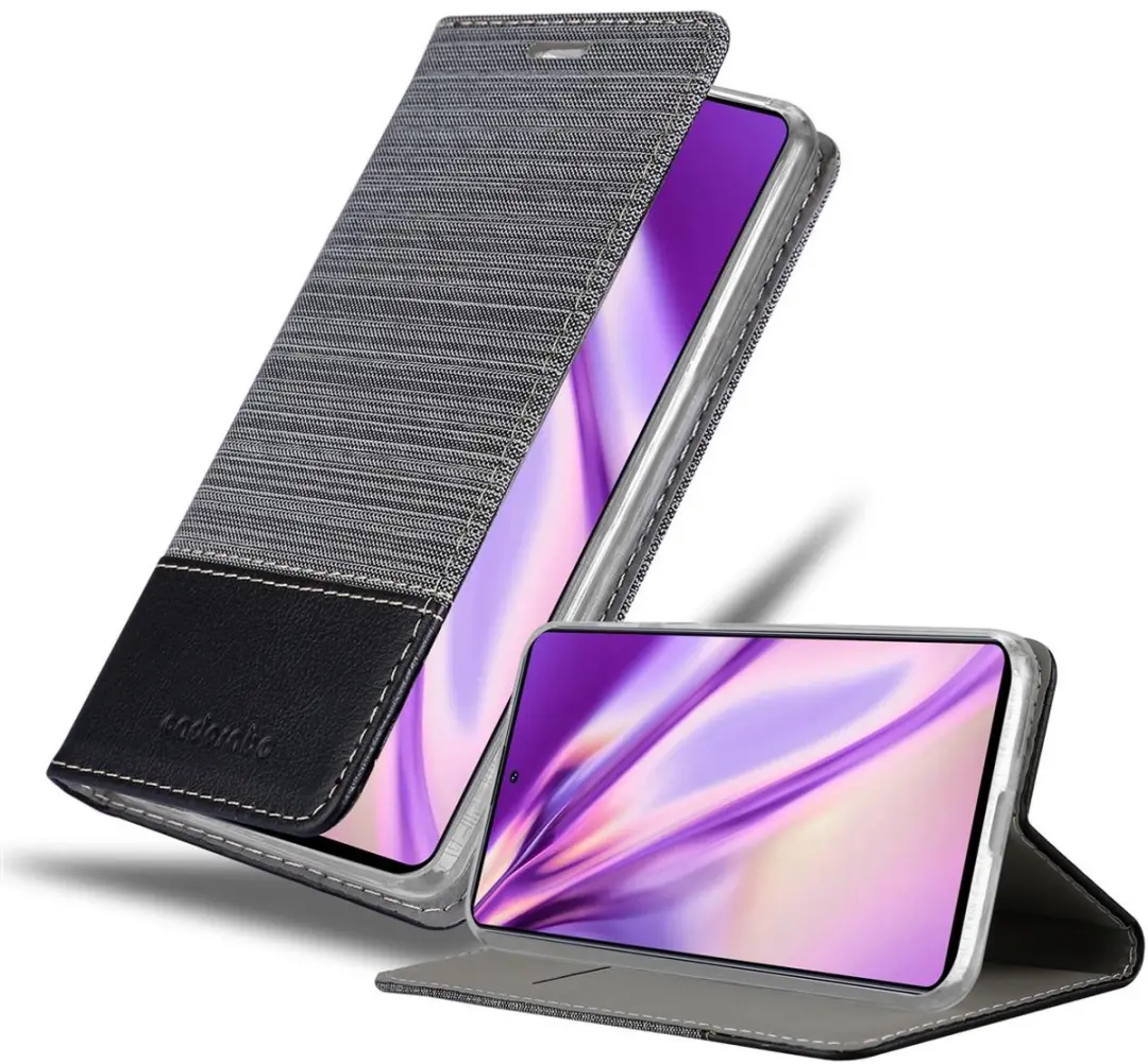 Cadorabo Hoesje geschikt voor Samsung Galaxy M31s in GRIJS ZWART