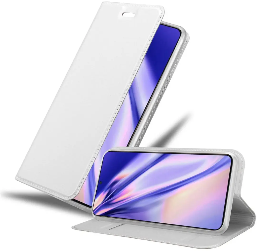 Cadorabo Hoesje geschikt voor Samsung Galaxy S21 PLUS in CLASSY ZILVER