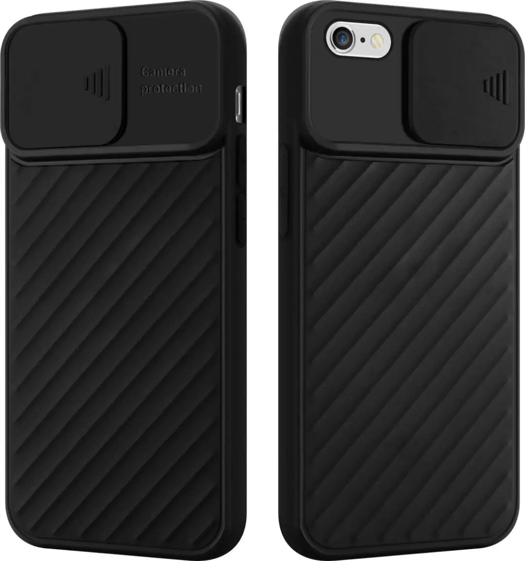Cadorabo Hoesje geschikt voor Apple iPhone 6 / 6S in MATT ZWART