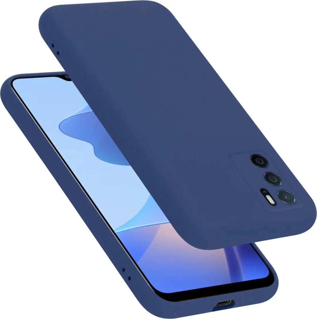Cadorabo Hoesje geschikt voor Oppo A16s / A54s in LIQUID BLAUW