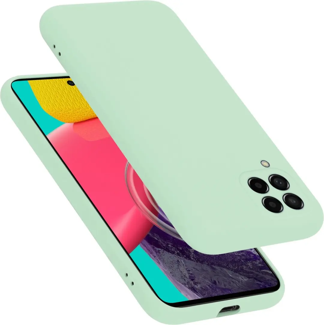 Cadorabo Hoesje geschikt voor Samsung Galaxy M53 5G in LIQUID LICHT GROEN