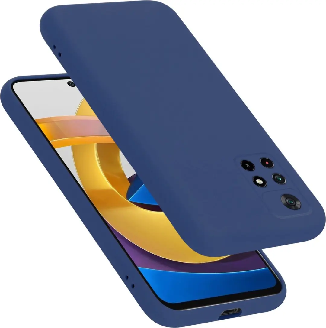 Cadorabo Hoesje geschikt voor Xiaomi POCO M4 PRO 5G in LIQUID BLAUW