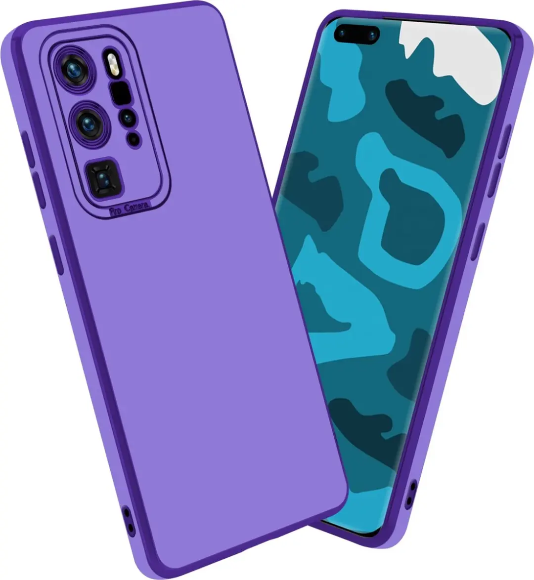 Cadorabo Hoesje geschikt voor Huawei P40 PRO / P40 PRO+ in Glossy Paars