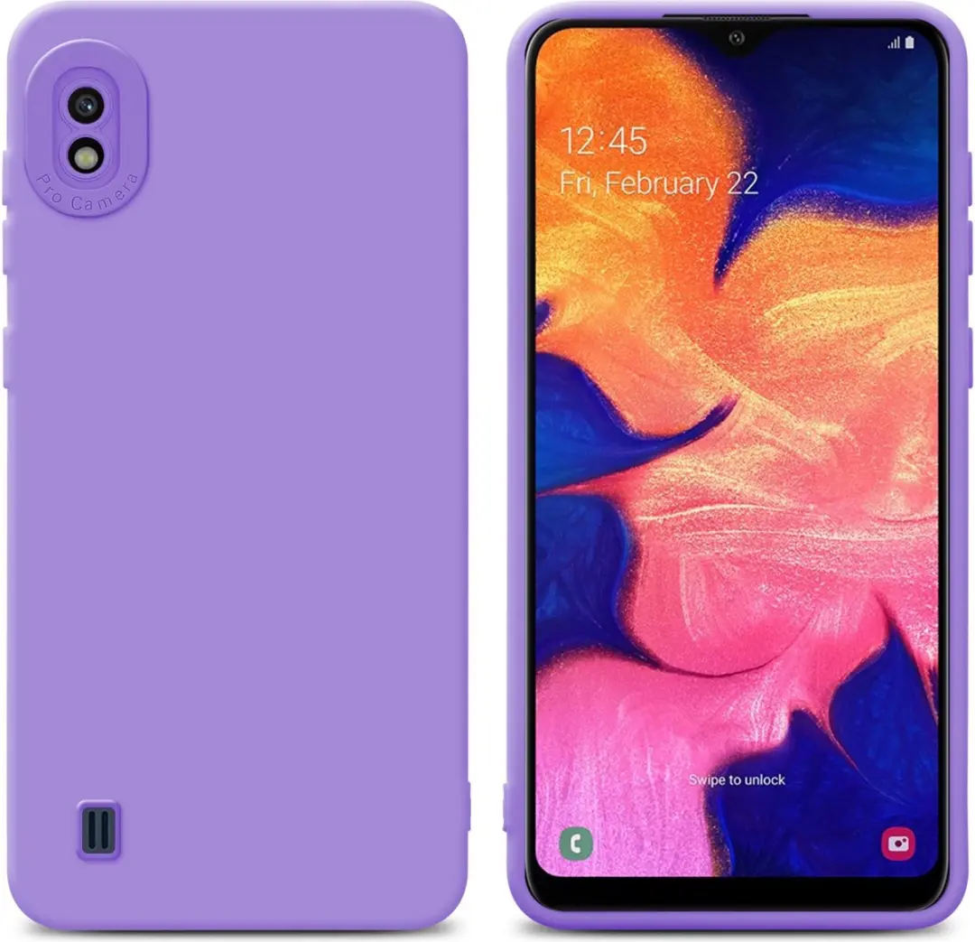 Cadorabo Hoesje geschikt voor Samsung Galaxy A10 in FLUID LICHT PAARS