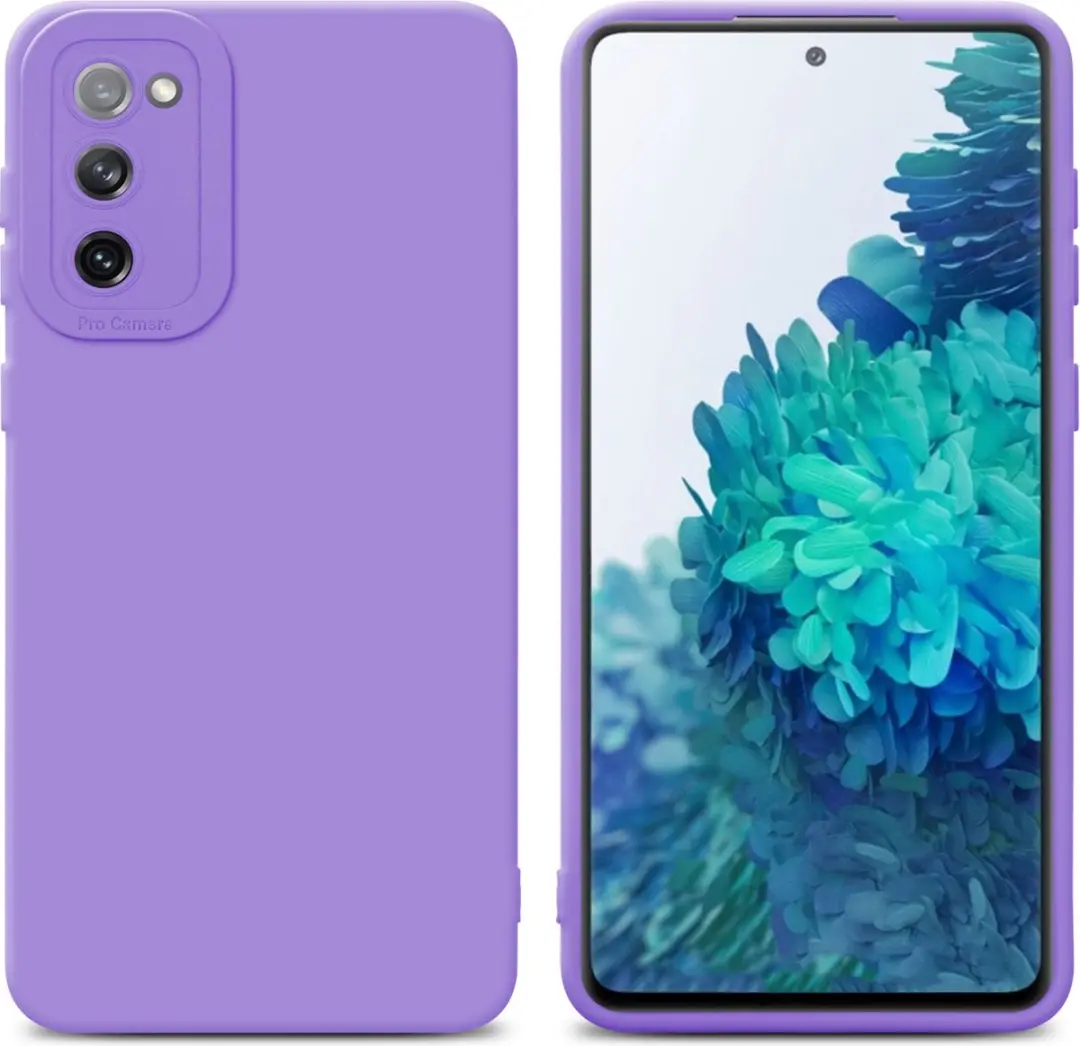 Cadorabo Hoesje geschikt voor Samsung Galaxy S20 FE in FLUID LICHT PAARS