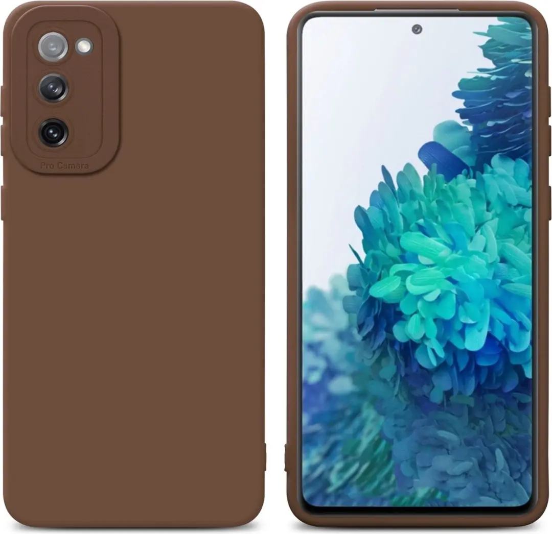 Cadorabo Hoesje geschikt voor Samsung Galaxy S20 FE in FLUID BRUIN