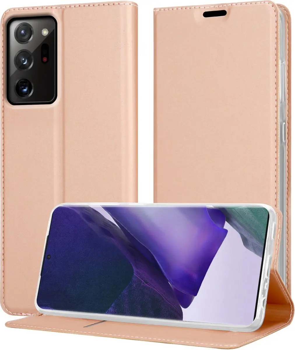 Cadorabo Hoesje geschikt voor Samsung Galaxy NOTE 20 ULTRA in CLASSY ROSE GOUD