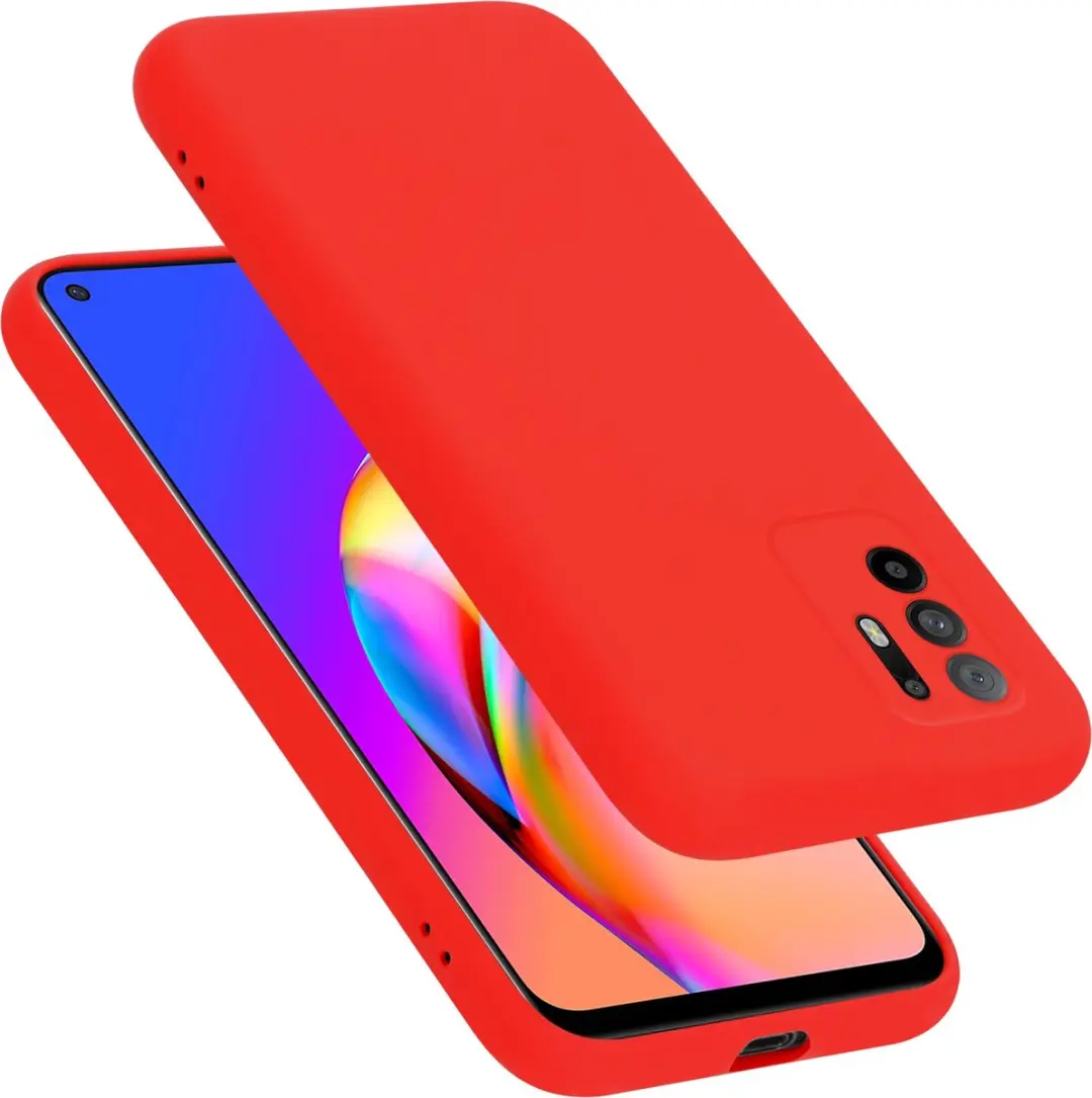 Cadorabo Hoesje geschikt voor Oppo A94 5G in LIQUID ROOD