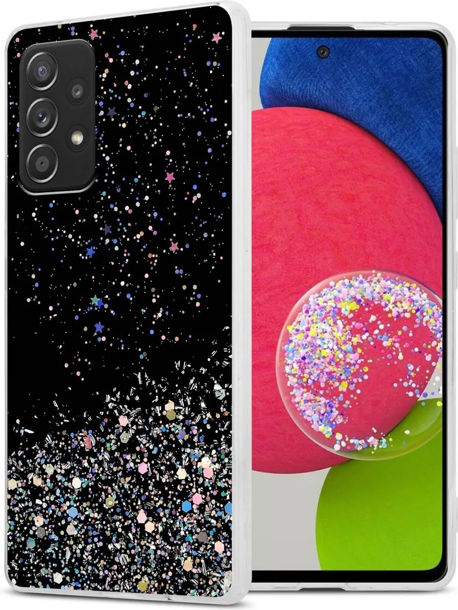Cadorabo Hoesje geschikt voor Samsung Galaxy A52 (4G / 5G) / A52s in Zwart met G