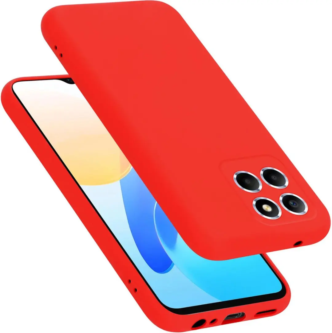 Cadorabo Hoesje geschikt voor Honor X8 5G in LIQUID ROOD