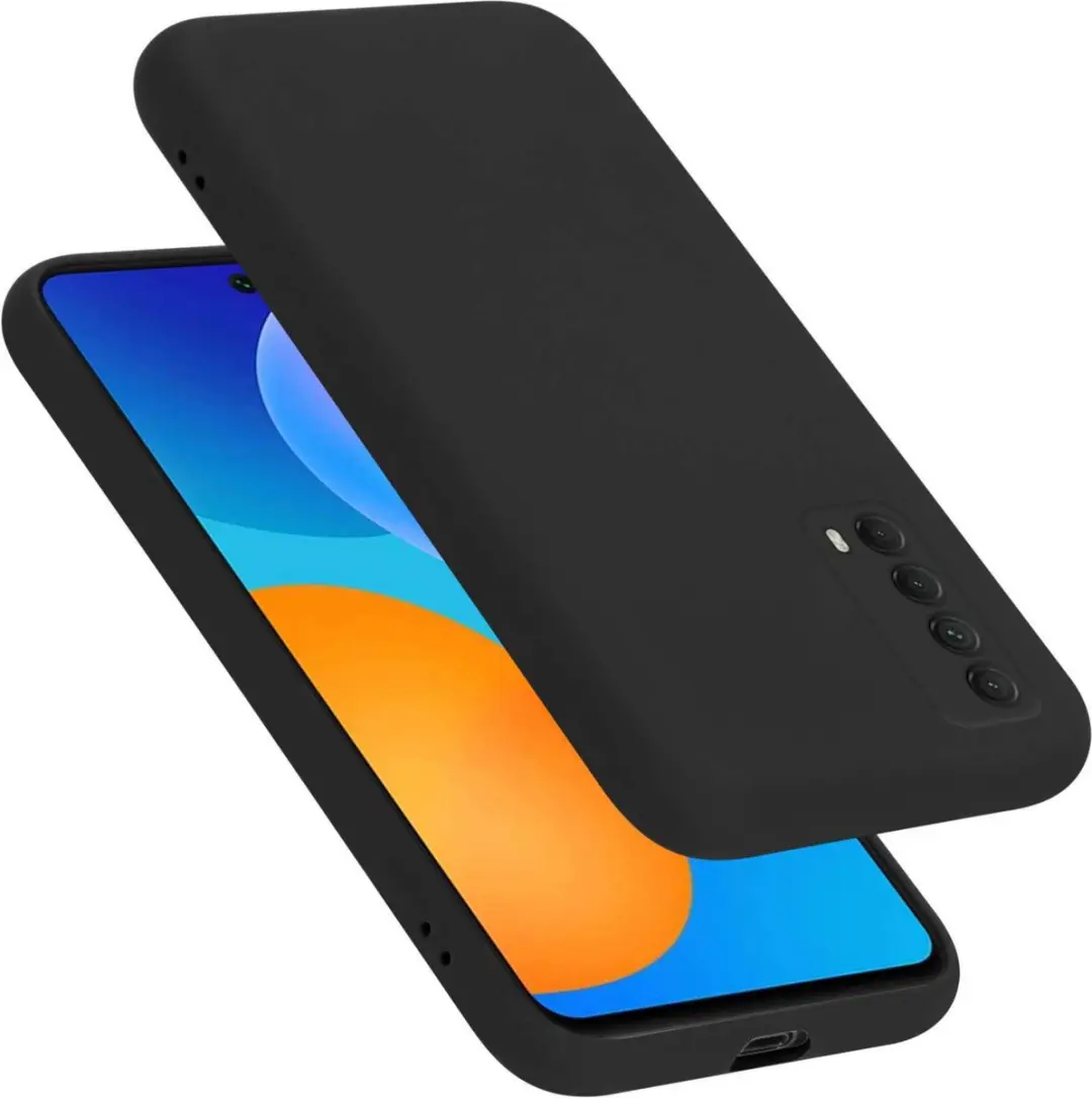 Cadorabo Hoesje geschikt voor Huawei P SMART 2021 in LIQUID ZWART