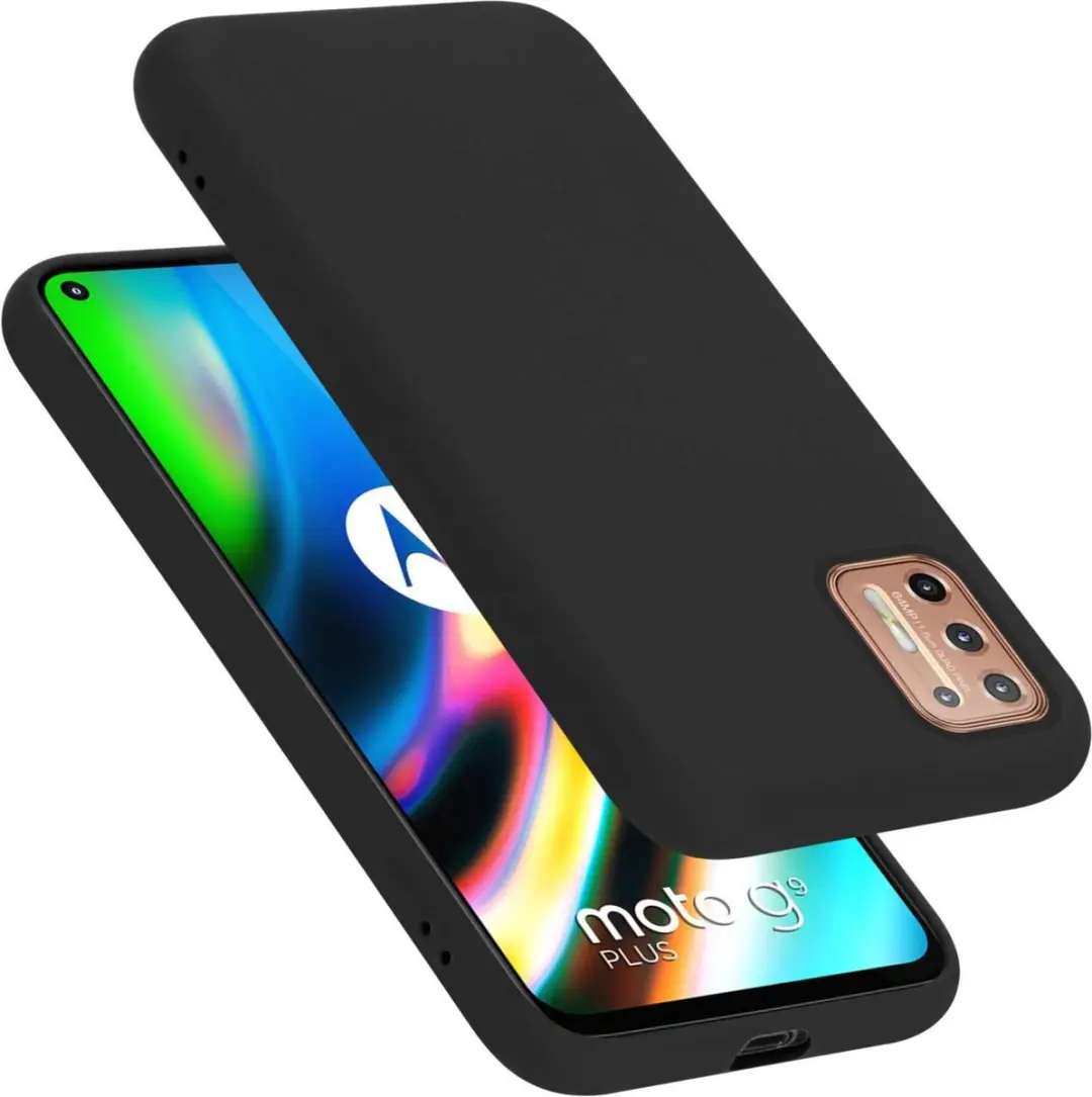 Cadorabo Hoesje geschikt voor Motorola MOTO G9 PLUS in LIQUID ZWART