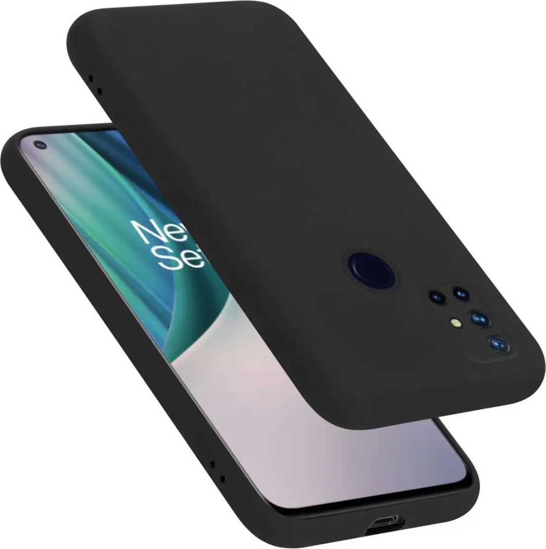 Cadorabo Hoesje geschikt voor OnePlus Nord N10 5G in LIQUID ZWART