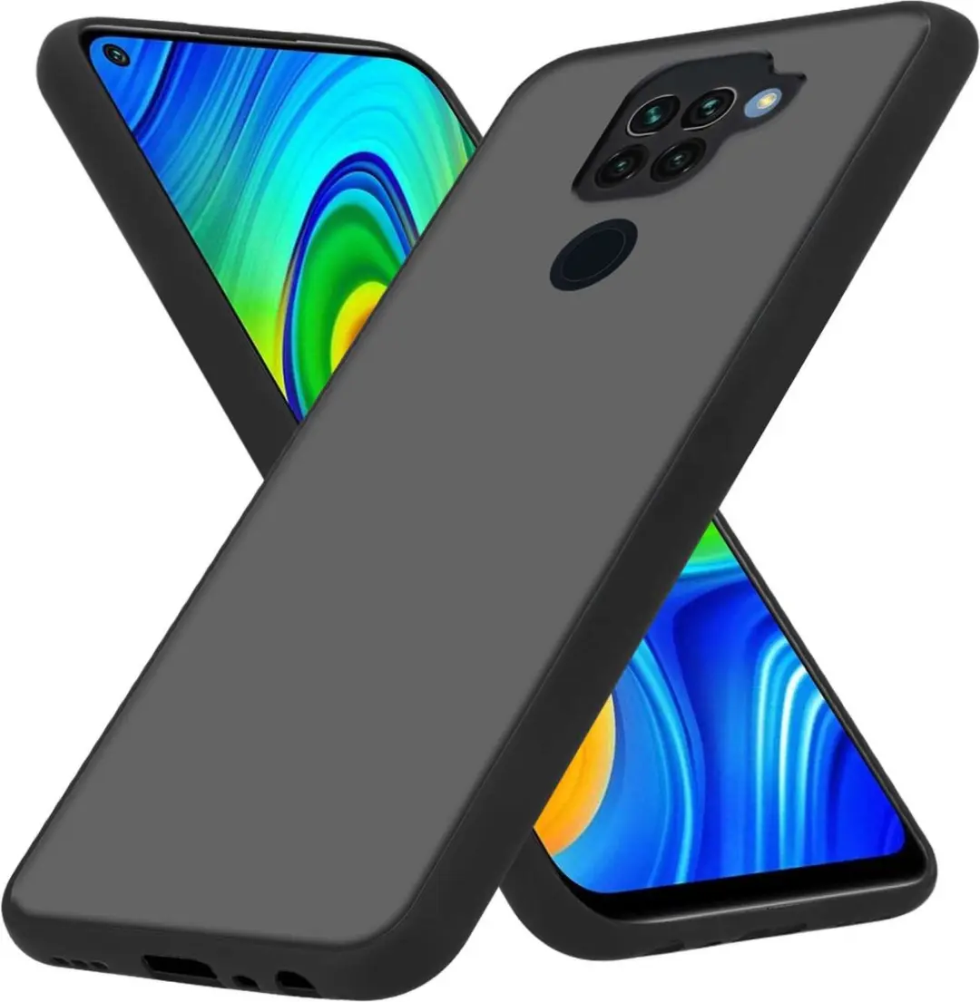 Cadorabo Hoesje geschikt voor Xiaomi RedMi NOTE 9 in MATT ZWART