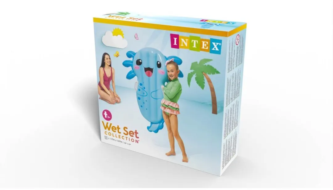 Intex Opblaasbaar Matras 117x107cm Multicolor