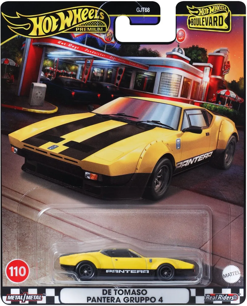 Hot Wheels Auto Boulevard GJT68 - 9x3cm Staal Oranje/Zwart