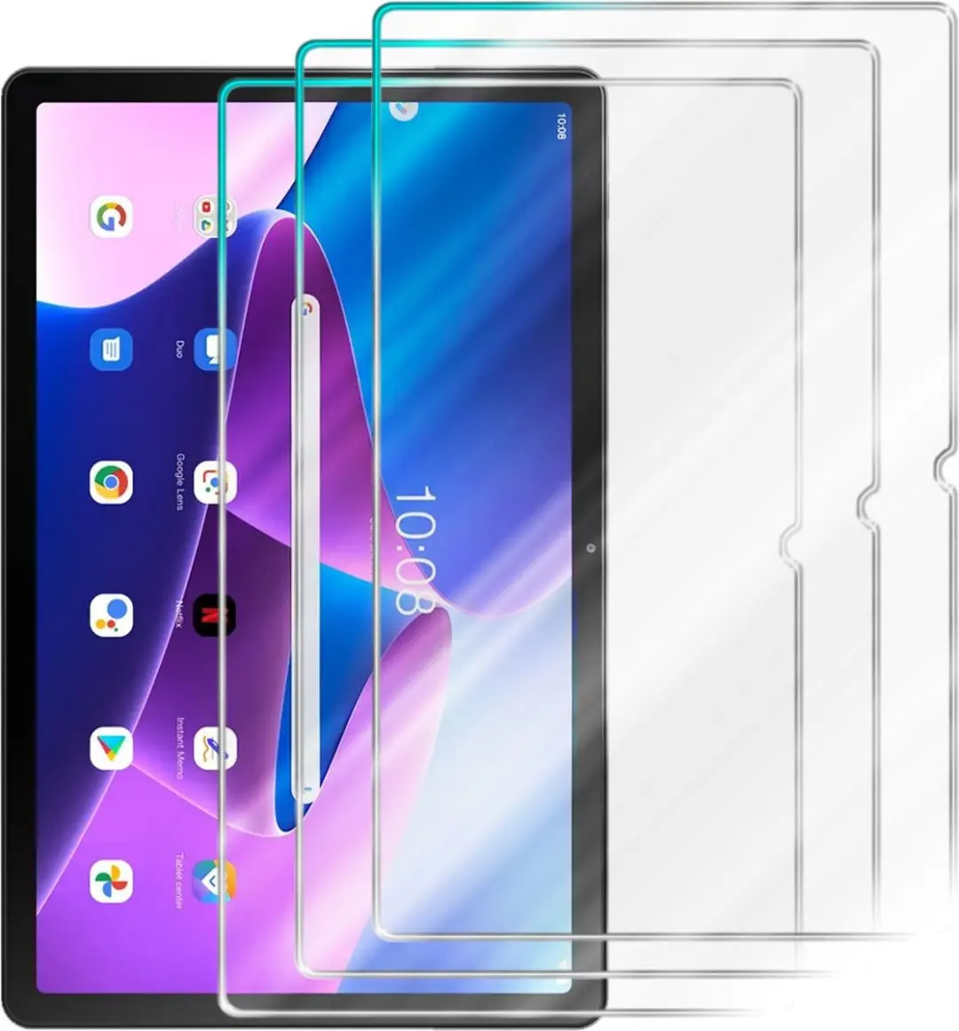 Cadorabo 3x Screenprotector geschikt voor Lenovo Tab M10 Plus 3nd