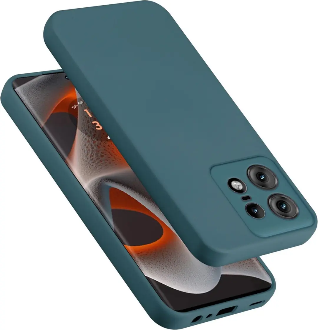 Cadorabo Hoesje geschikt voor Motorola Edge 50 Pro in LIQUID GROEN