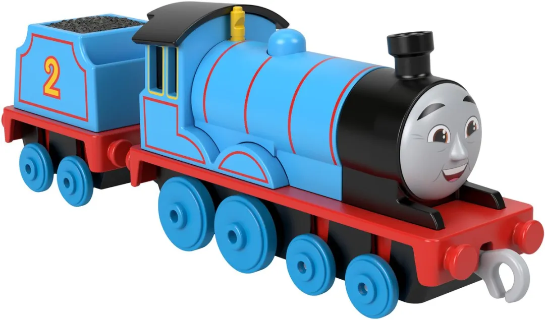 Fisher-Price Thomas de Stoomlocomotief Edward HTN29 - Zwart/Blauw/Grijs/Rood/Geel - afbeelding 6 van 6