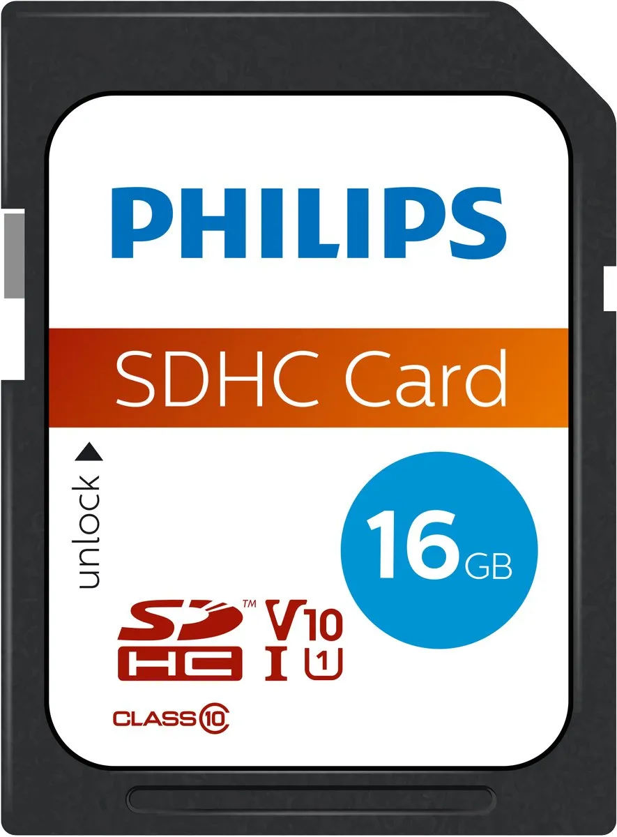 Philips FM16SD45B SDHC Kaart 16GB Class 10