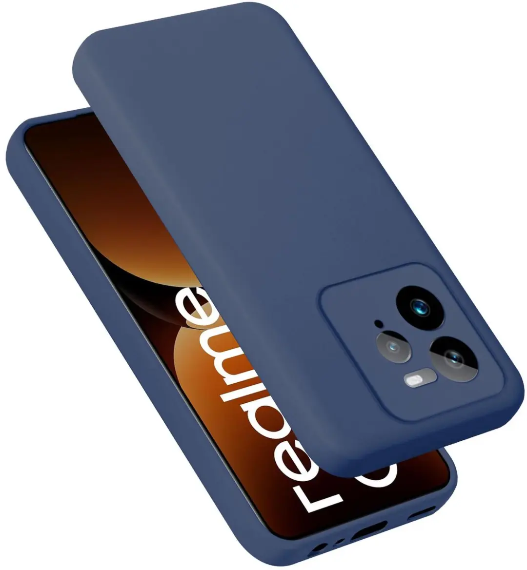 Cadorabo Hoesje geschikt voor Realme GT7 in LIQUID BLAUW