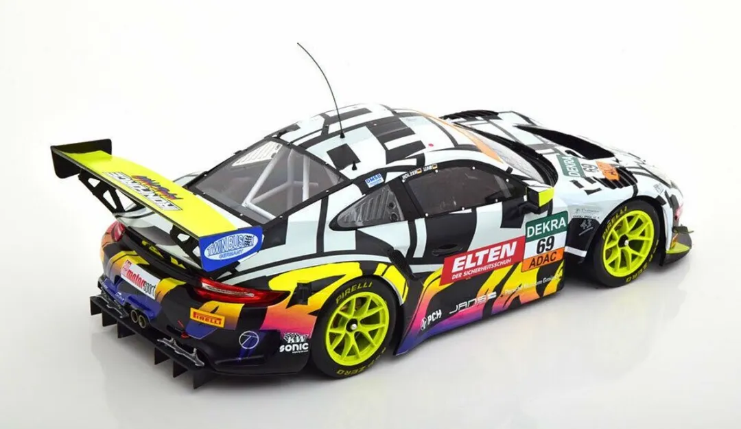 Porsche 911 GT3 R #69 ADAC GT Masters Nürburgring IXO Models 1:18 - Multicolor