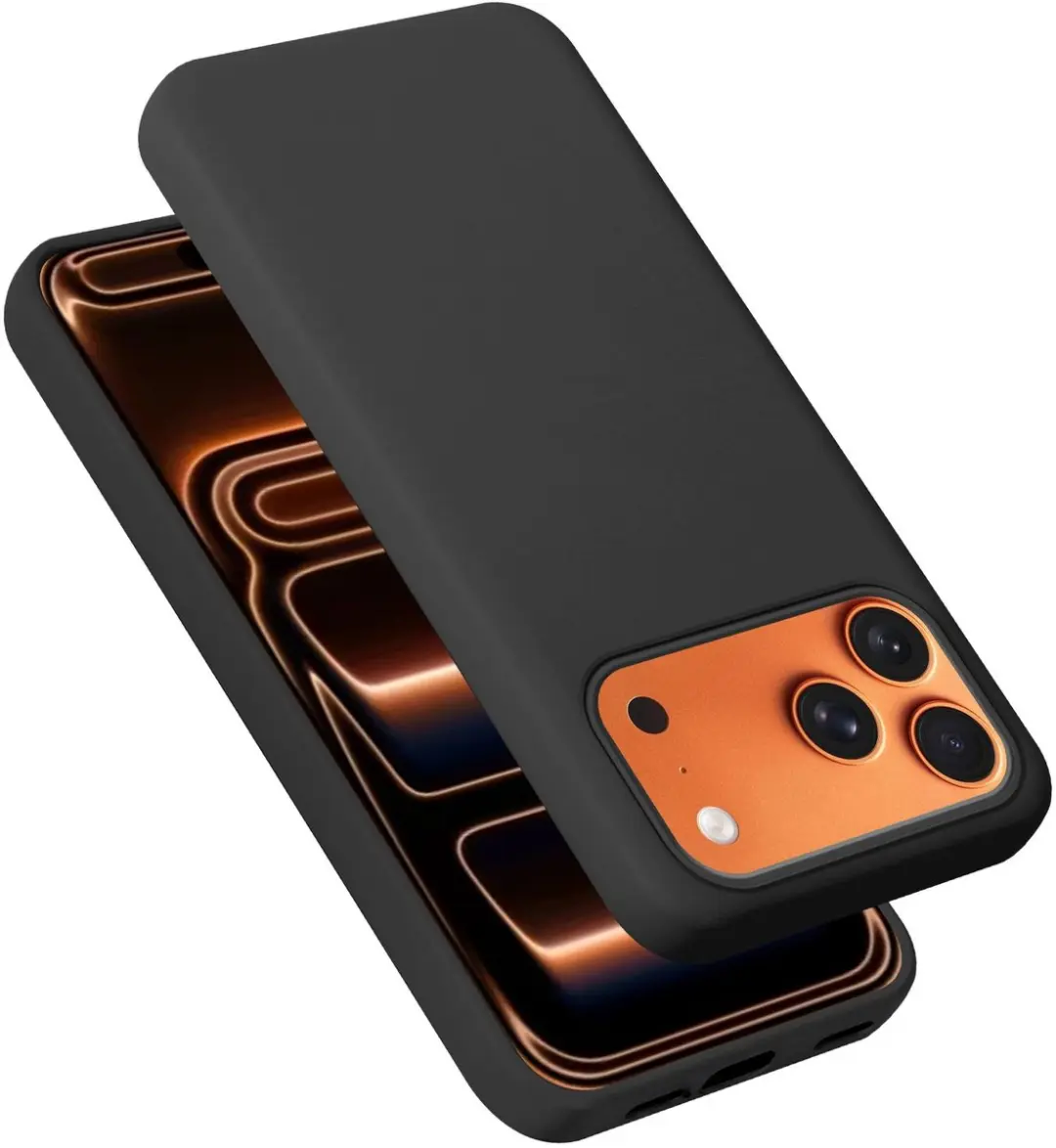 Cadorabo Hoesje geschikt voor Apple iPhone 17 PRO / 18 PRO in LIQUID ZWART Case