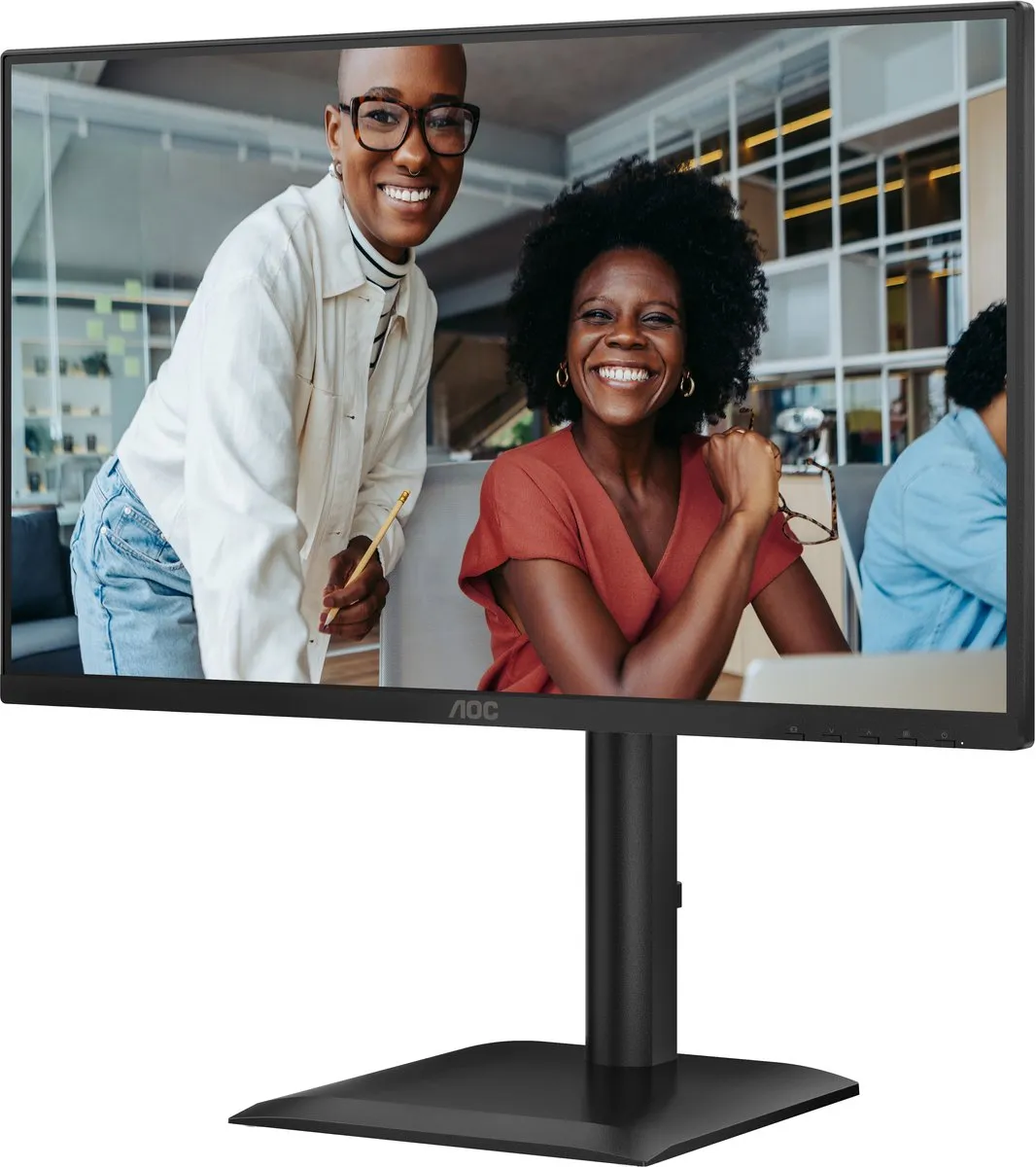 AOC E4 24E4CV Monitor 23.8" Full HD - Zwart