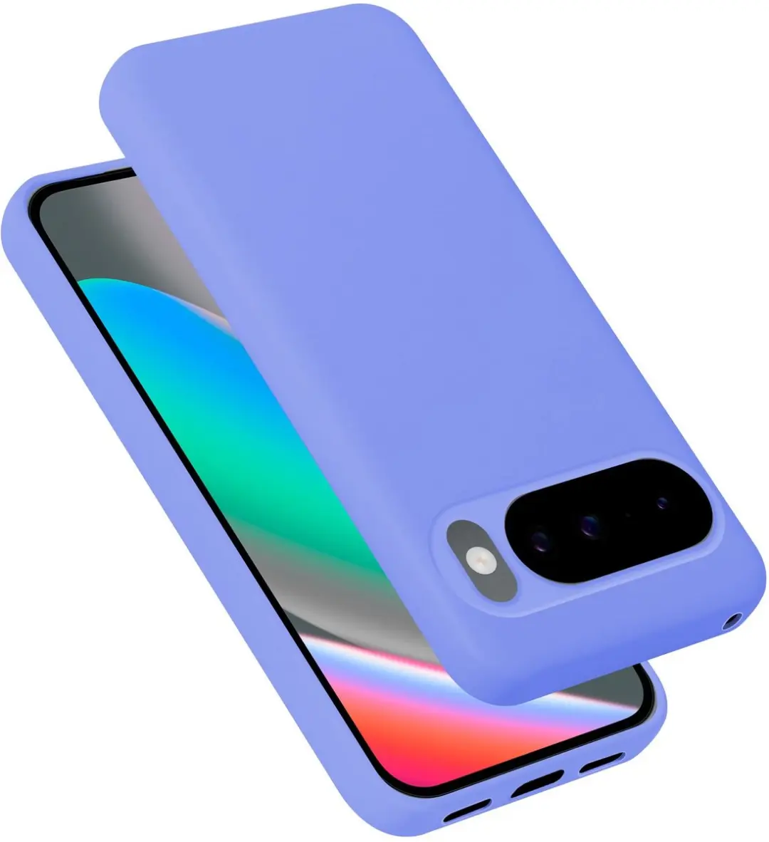 Cadorabo Hoesje geschikt voor Google pixel 10 Case in Liquid Lichte Paars Beschermhoes gemaakt van flexibel TPU silicone etui cover mobiele telefoonhoesje