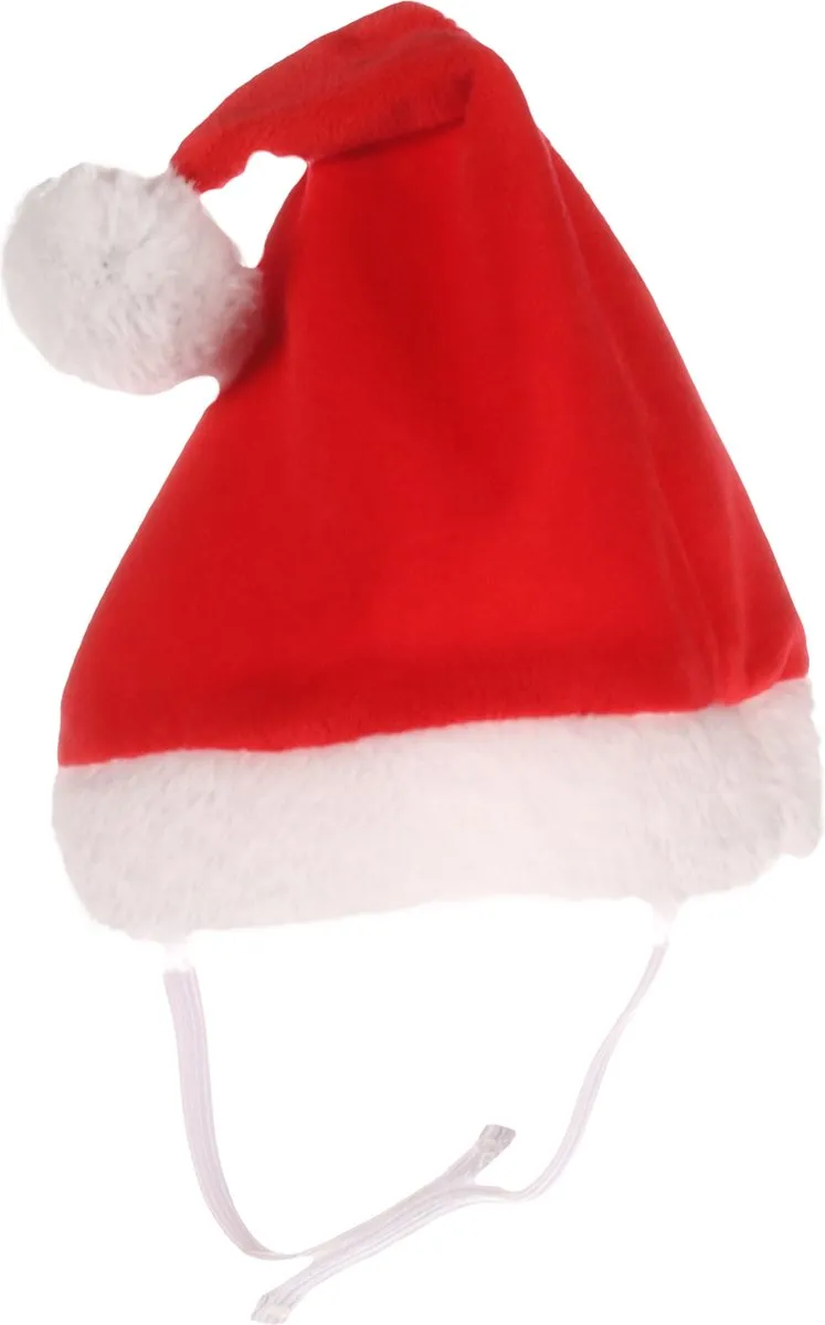 Flamingo Kerst Ponne Kerstmanmuts Rood