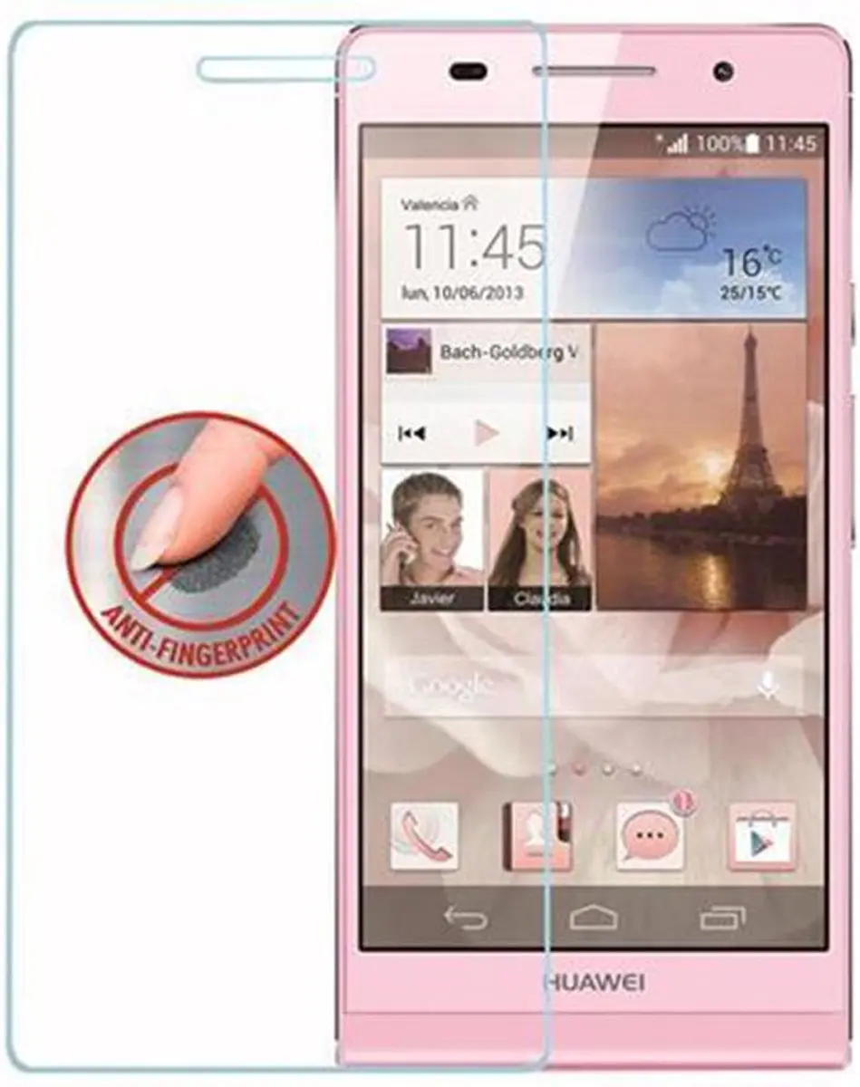 Cadorabo Screenprotector geschikt voor Huawei ASCEND P6