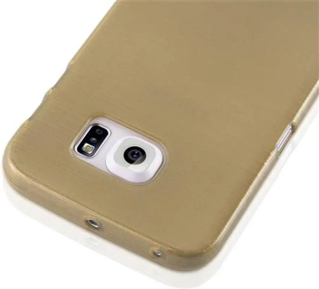 Cadorabo Hoesje geschikt voor Samsung Galaxy S6 EDGE in GOUD