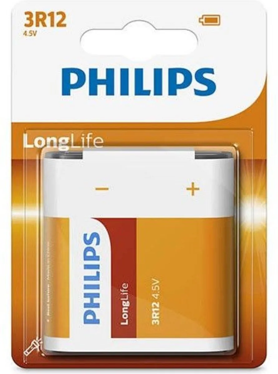 Philips Longlife Zinc 4,5V 3R12 - 1 Stuk