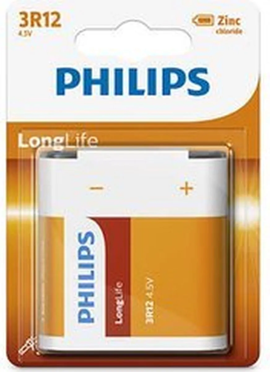 Philips Longlife Zinc 4,5V 3R12 - 1 Stuk