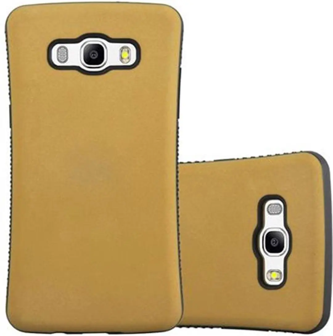 Cadorabo Hoesje geschikt voor Samsung Galaxy J5 2016 in GOUD BRUIN