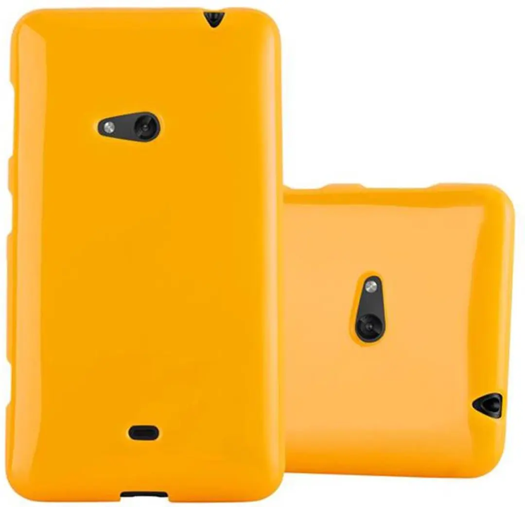 Cadorabo Hoesje geschikt voor Nokia Lumia 625 in JELLY GEEL