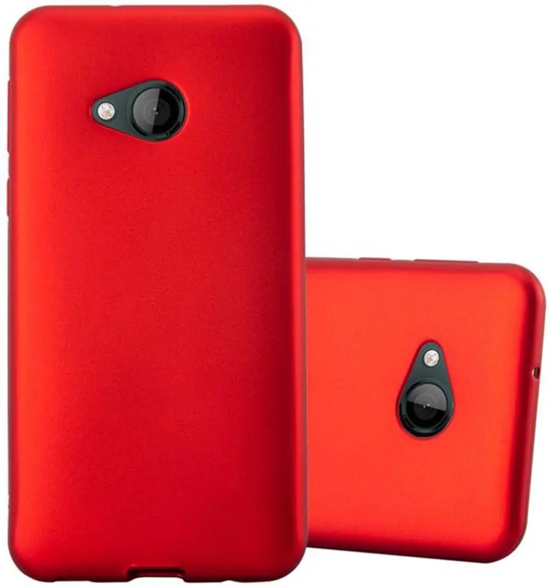 Cadorabo Hoesje geschikt voor HTC U PLAY in METALLIC ROOD