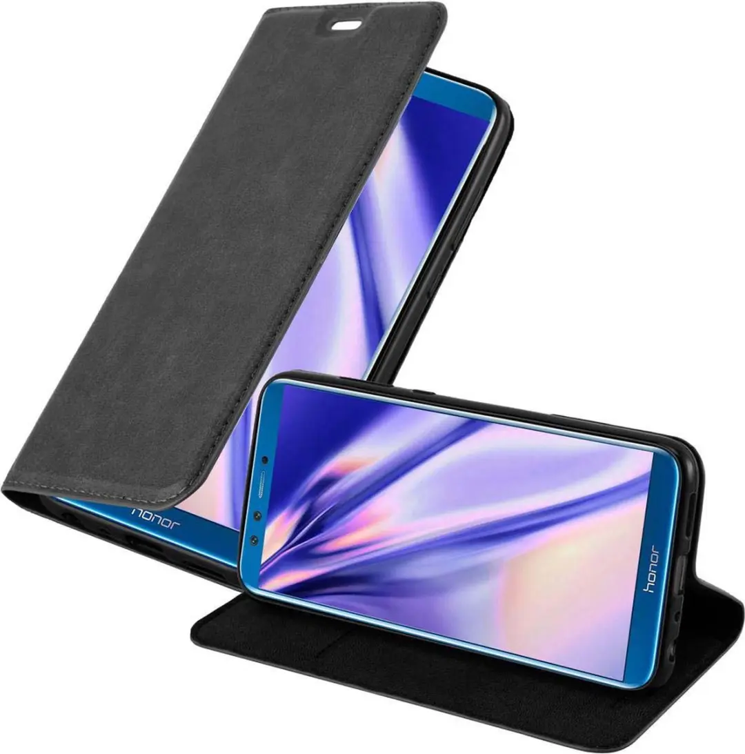 Cadorabo Hoesje geschikt voor Honor 9 LITE in ZWARTE NACHT
