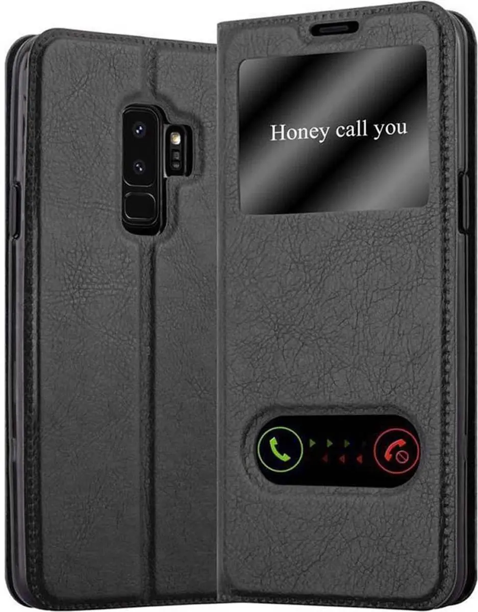 Cadorabo Hoesje geschikt voor Samsung Galaxy S9 PLUS in KOMEET ZWART