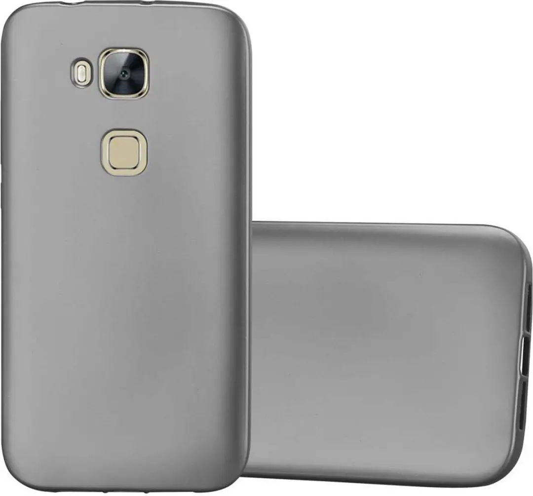 Cadorabo Hoesje geschikt voor Huawei ASCEND G7 PLUS / G8 / GX8 in METALLIC GRIJS