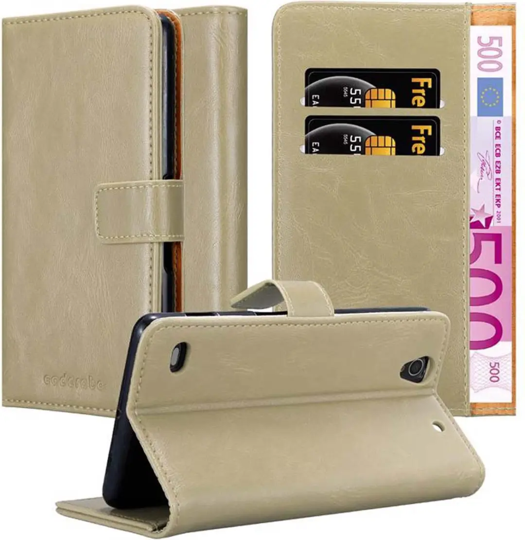 Cadorabo Hoesje geschikt voor Sony Xperia C4 in CAPPUCCINO BRUIN