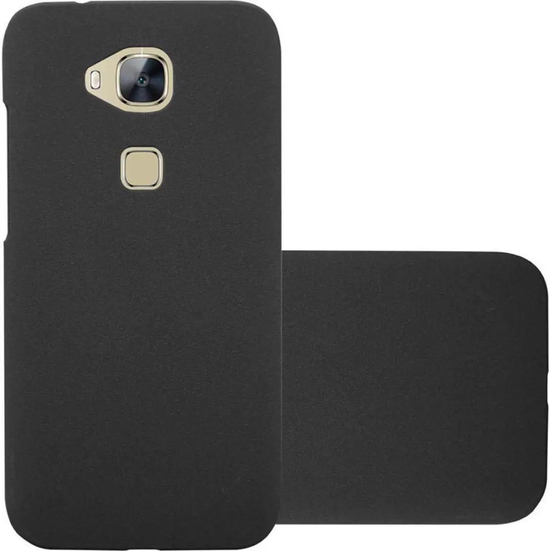 Cadorabo Hoesje geschikt voor Huawei ASCEND G7 PLUS / G8 / GX8 in FROSTY ZWART