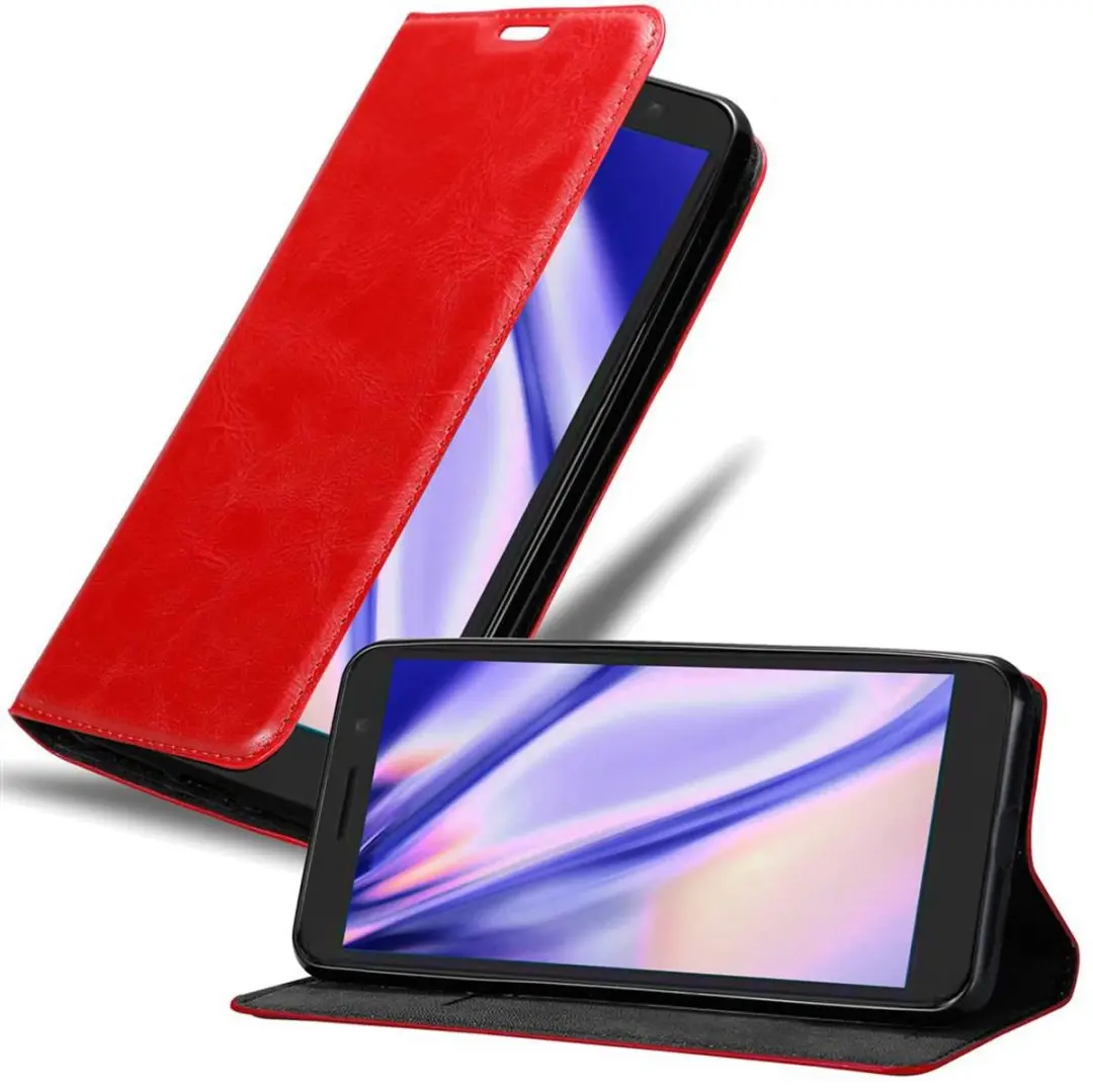Cadorabo Hoesje geschikt voor Alcatel 1 2019 in APPEL ROOD