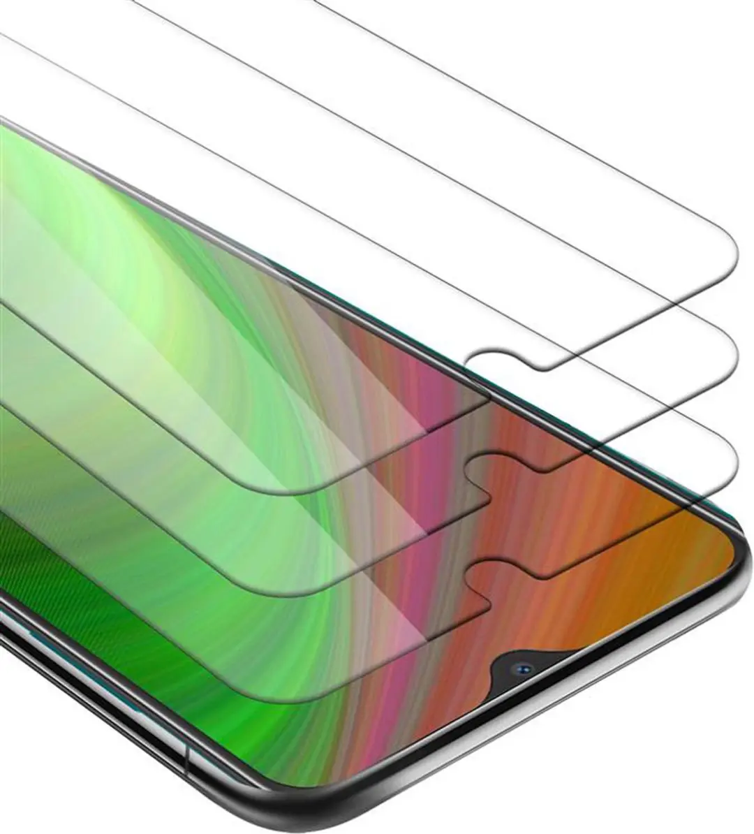 Cadorabo 3x Screenprotector geschikt voor Alcatel 3L 2020