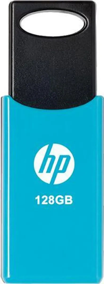 HP PNY v212b HPFD212LB-128 USB Stick 128GB - Zwart/Blauw - afbeelding 3 van 4
