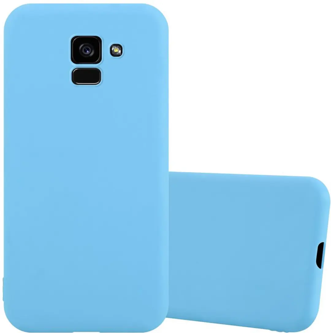 Cadorabo Hoesje geschikt voor Samsung Galaxy A5 2018 in CANDY BLAUW