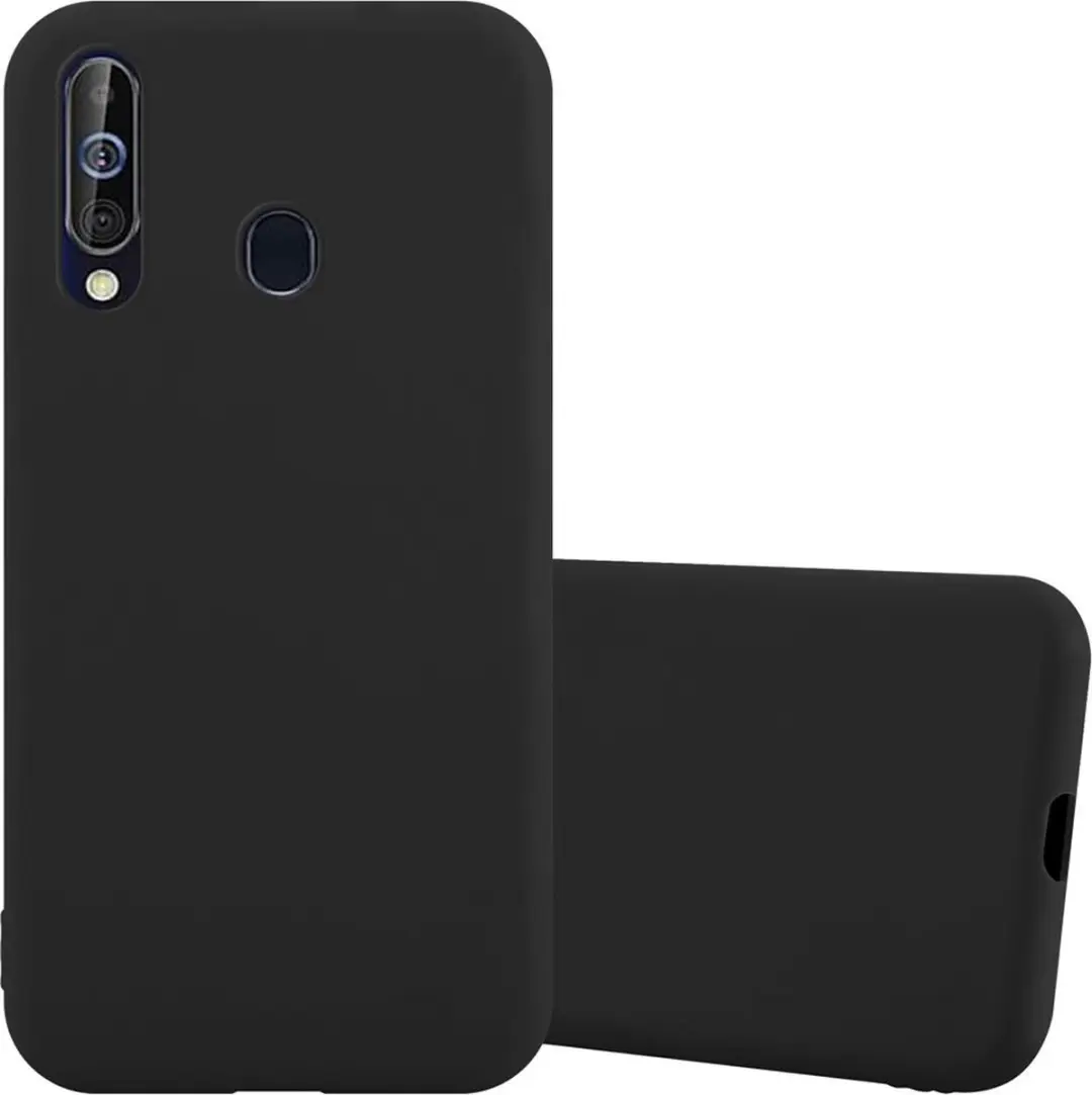 Cadorabo Hoesje geschikt voor Samsung Galaxy A60 / M40 in CANDY ZWART