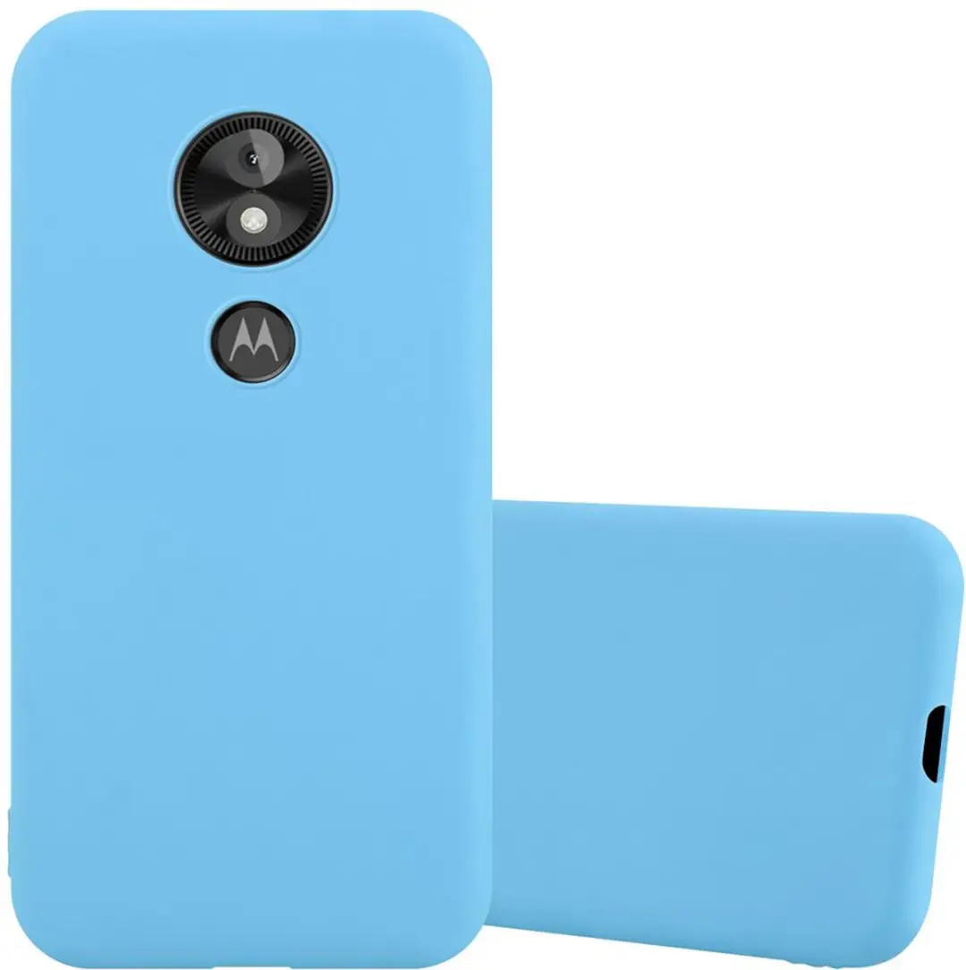 Cadorabo Hoesje geschikt voor Motorola MOTO E5 PLAY in CANDY BLAUW