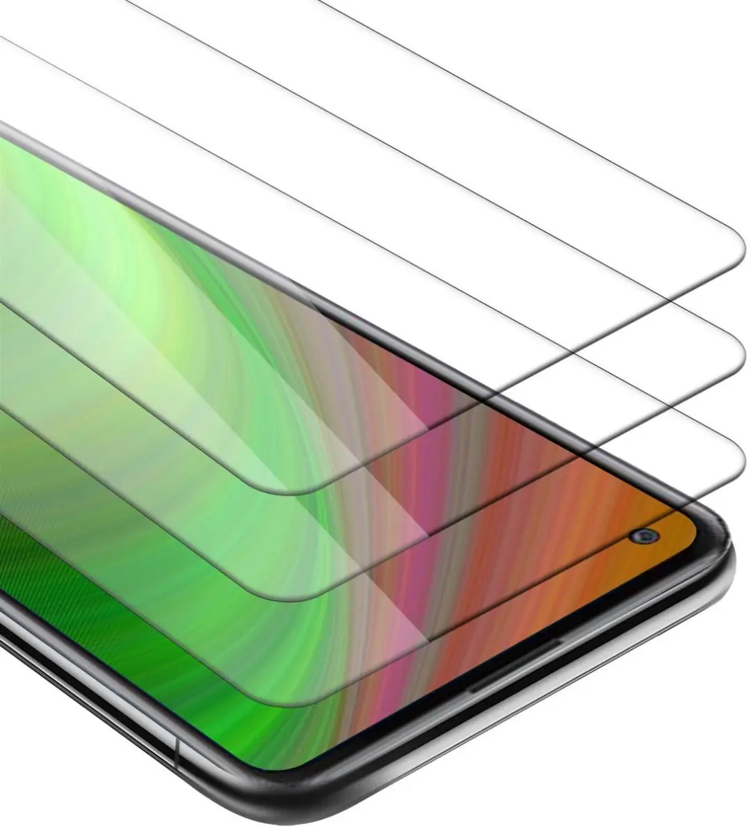 Cadorabo 3x Screenprotector geschikt voor Xiaomi RedMi 10X 4G