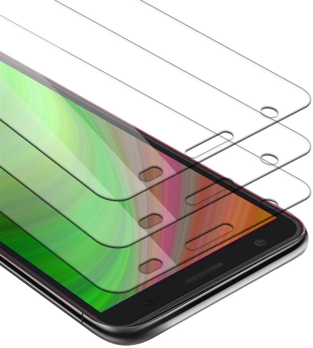 Cadorabo 3x Screenprotector geschikt voor ZTE Blade A3 2020